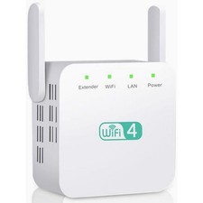 Wifi Range Extender Wifi Signal Booster to 3650Sq.Ft and 35 Devices 2.4G,300Mbps