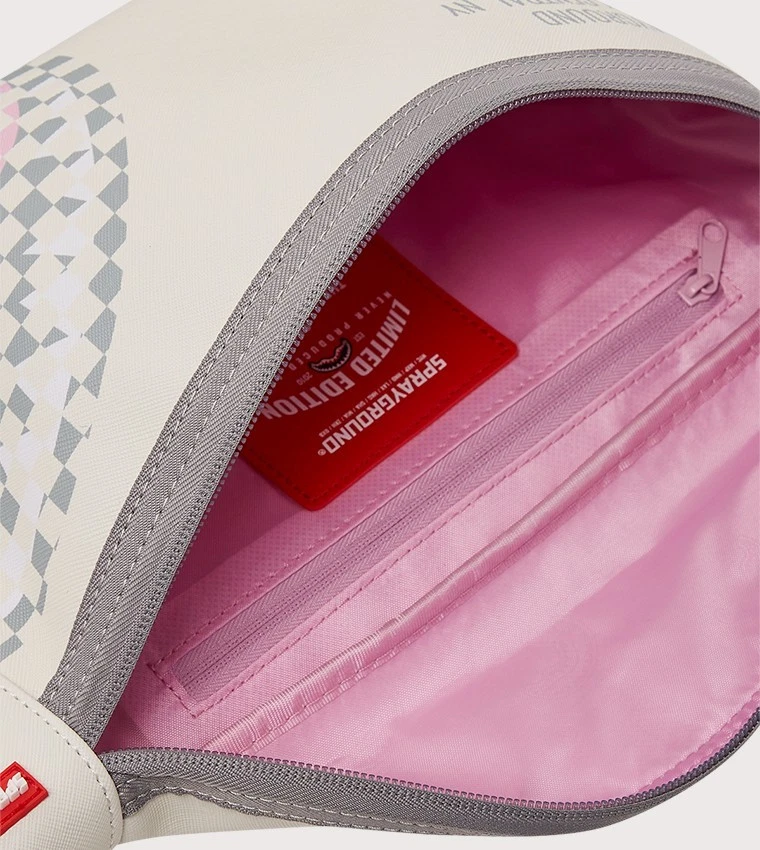 Bolso Bandolera Sprayground Dynamic Savvy Crema🔥Nuevo Bolso Mensajero Negro a Cuadros Foto 4 de 4