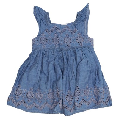 BabyGap, Kleid, Größe: 74/80, Baby Gap, Blau, Baumwolle/Polyester, Blumen #zxN