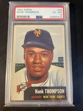 1953 Topps #20 Hank Thompson New York Giants PSA 6 EX-MT - Centered