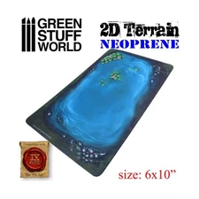 Green Stuff World Terrain Lake w/Leaves New