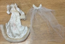 Vintage 1971 Mattel Barbie Bridal Bocade Wedding Gown and Veil AS IS