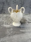 Rare Early to Mid Century Triple Swan Vase Pottery Art Deco Possible Red Wing?