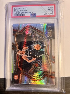 Panini 22-23 Select Trae Young#266 Lucky Envelopes Prizm Courtside PSA 9.
