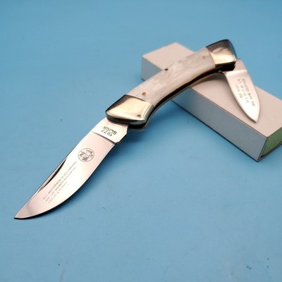 VTG 1977 Star Folding Blade Pocket Knife Synth Pearl Brotherhood Of Boilermakers