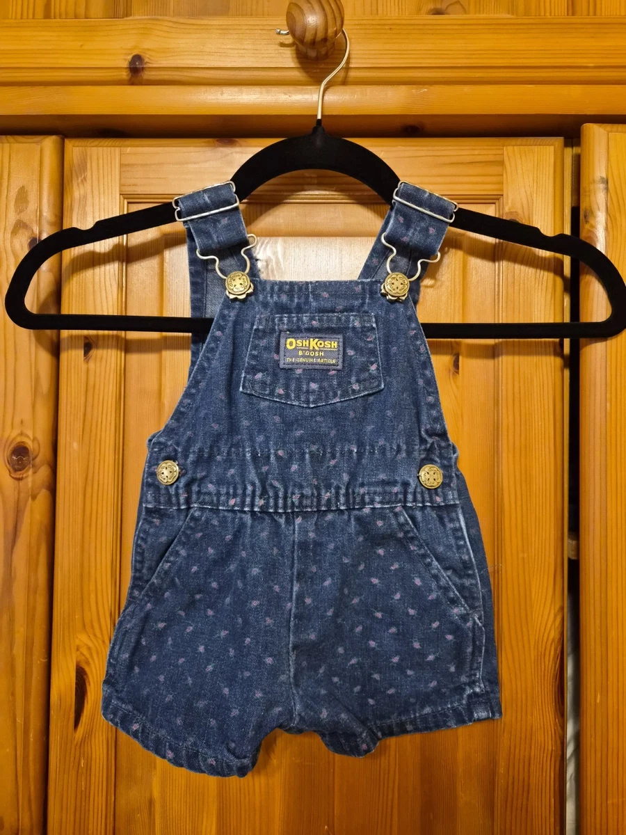 vintage oshkosh うさぎ　オーバーオール Kids Vintage Rare Oshkosh B'gosh Pink Corduroy Printed Overalls, 6