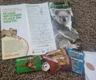 SAN DIEGO ZOO NICE FLYER  WITH 5 USED ENTRANCE CARDS AND PRESSED PENNY — photo 1