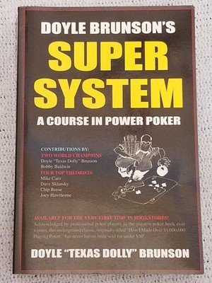 Doyle Brunson's Super System Book A Course in Power Poker OG 2002 NEW