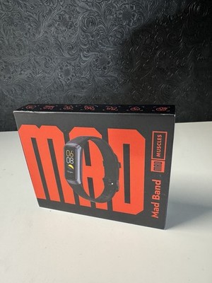 MadMuscles Mad Band Activity Tracker Bluetooth Waterproof HR, Black iOS/Android