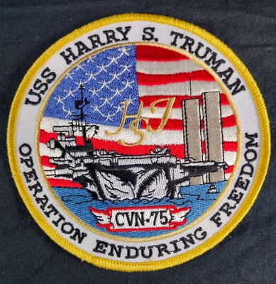 #ad USS Harry S. Truman Battleship Operation Enduring Freedom Embroidered 4.5 inch $7.99