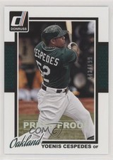 2014 Panini Donruss Press Proof Silver 43/199 Yoenis Cespedes #155 pl5