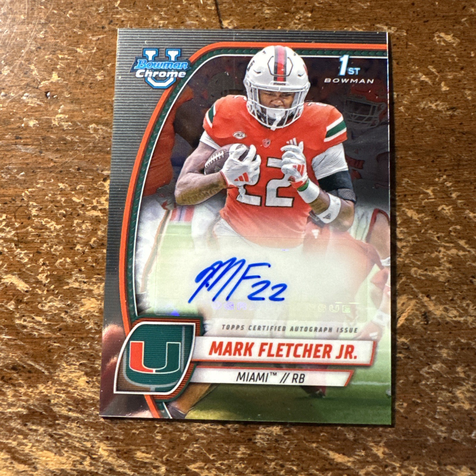 2024 Bowman University Chrome - Prospect Autographs Mark Fletcher Jr. #PA-MFL