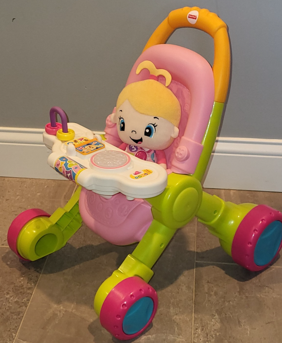Learn Walker Fisher Price Walk Along Stroller Fisher- Stroll And - Main Image