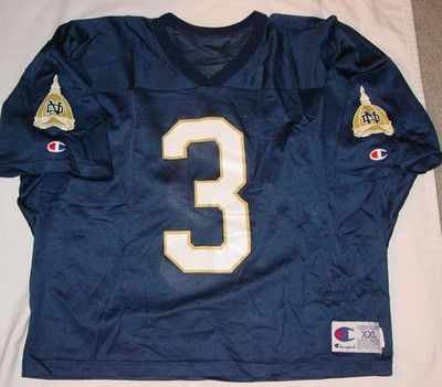 RARE VINTAGE 1990's CHAMPION NOTRE DAME GOLDEN DOME FOOTBALL JERSEY- 2XL