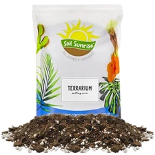 Terrarium Potting Soil Mix w/ Blended Filtered Charcoal Customized for Terrarium