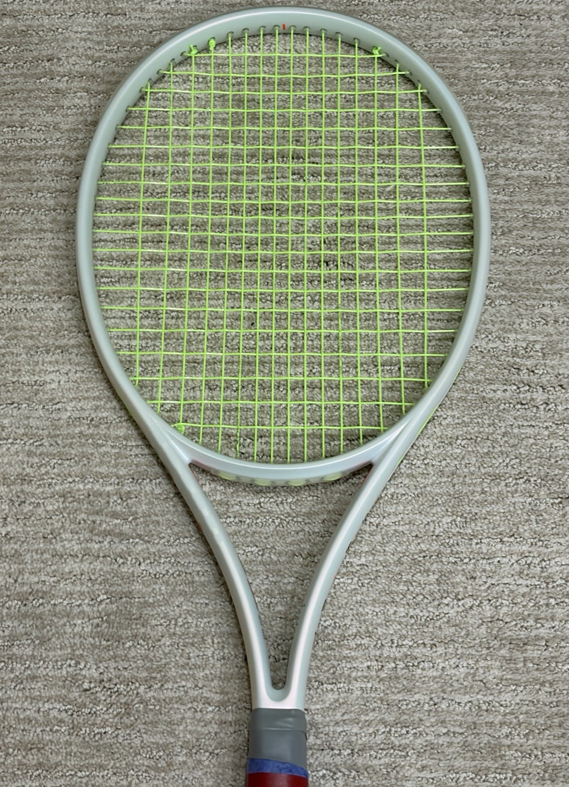 Green String Patterns Wilson Shift V1 99L Tennis Racquet Grip Size 4 1/8 - MINT CONDITION | eBay