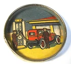 Rare German Tin Dexterity Puzzle Game 1940 Soldier WW2 Gas Pump Geduldspiele #15
