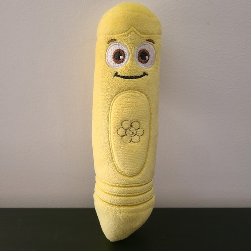 RARO BabyFirst TV Color Crew TALKING AMARILLO CRAYÓN 8" Peluche Juguete *Leer*