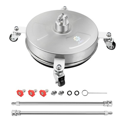 #ad 14 inch Pressure Washer Surface Cleaner Attachment with 4 Wheels Stainless $73.99