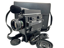 EXC 5 w/Case ELMO Super 8 Sound 350SL MACRO Movie Film Camera 9-27mm f1.2