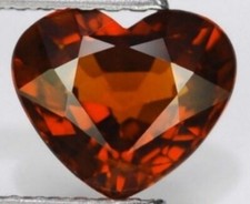 RED GARNET 12 MM HEART CUT ALL NATURAL