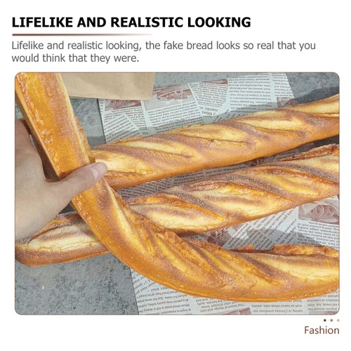 Fake Bread Artificial Bread Fake Loaf Bread Simulation Food Model Decor Prop - Picture 2 of 12