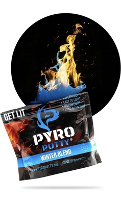 PYRO PUTTY WATERPROOF Fire Starter Winter Summer Eco Stove  Charcoal 2oz Bag