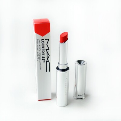Mac Locked Kiss 24 Hour Lipstick 81 GUTSY - Size 1.8 g / 0.06 Oz. New