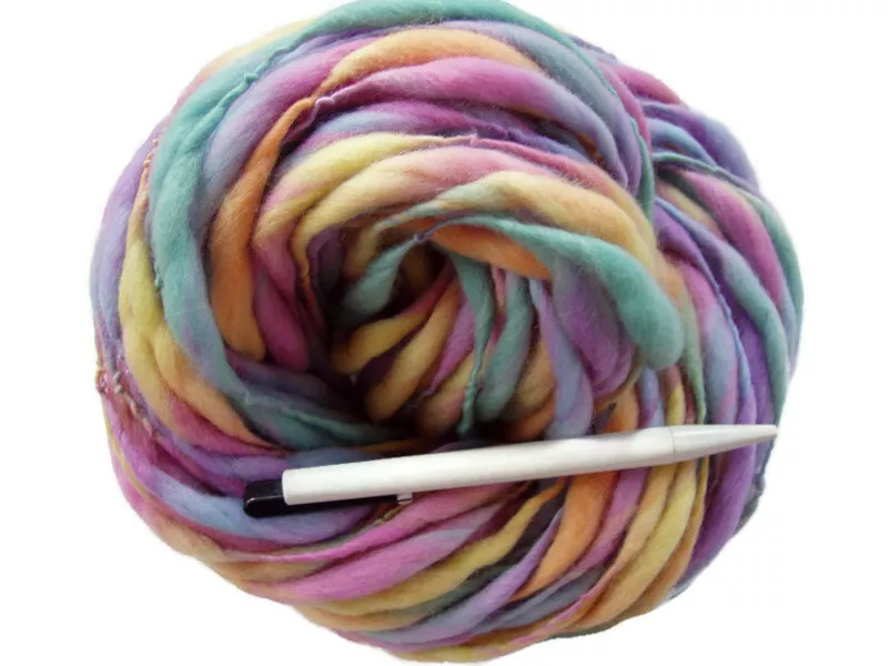 Multicolor Chunky Yarn, Soft Crochet Yarn, 100g Thick Yarn for