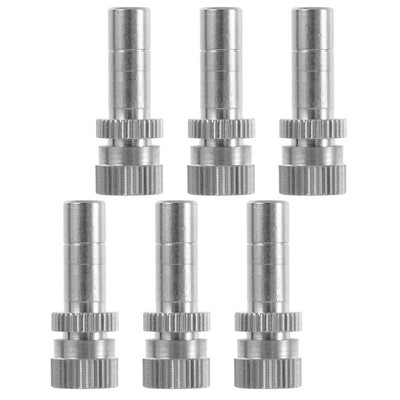  6Pcs Nebel Düse Zerstäubung Spray Mister Düse Kopf Metall Mister Düse Ersatz