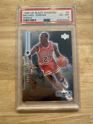 Michael Jordan PSA 6 Upper Deck Black Diamond Chicago Bulls