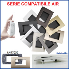 placche placca bticino living light air compatibili metallo supporti 3 4 7 posti