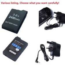 Caricabatteria BATTERIA ricaricabile o adattatore UK PER SONY PSP 3000 3001 3003 3004 lite