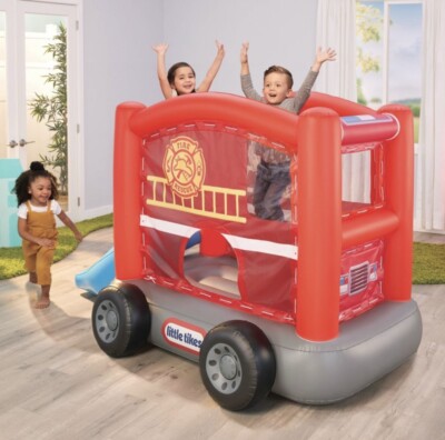 Little tikes inflatable fire truck bounce