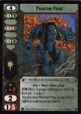 3x Phantom Prime - C Ungraded Commander's Edition - Battletech