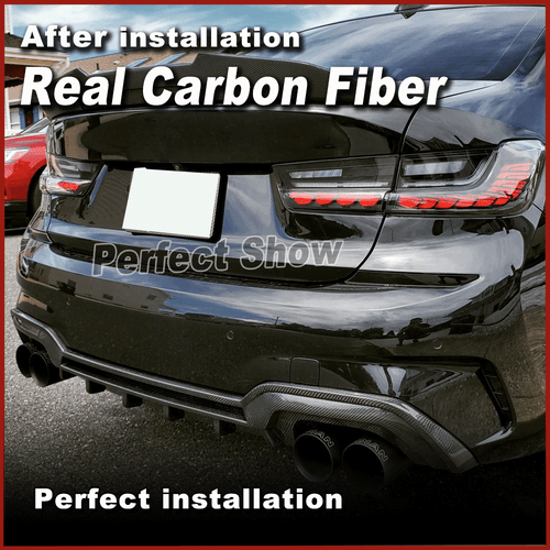 Carbon Heckdiffusor Diffusor Heckansatz für BMW 3er G20 G28 mit M-Paket 2019-20 - Picture 7 of 14
