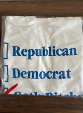 WHITEPHOSPHOR GO VOTE T SHIRT WHITE L NOT GBRS QILO SC IRREGULARS FOG