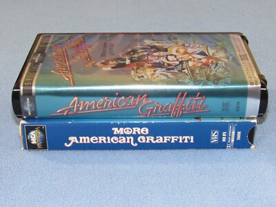 2 VHS Lot: AMERICAN GRAFFITI (1973) & MORE AMERICAN GRAFFITI (1979