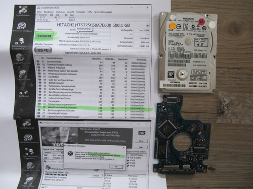 HGST Hitachi HTS725050A7E630 500GB - Festplattencontroller / 2,5"-HDD SATA (36)