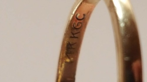 Anillo de racimo de jade multicolor vintage talla 6,75 - Imagen 7 de 8
