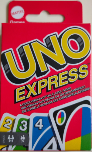 UNO EXPRESS Kartenspiel Familienspiel  Reisespiel Kinderspiel Gesellschaftsspiel - Afbeelding 1 van 2