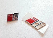 Audi A4 Original S4 Logo Clip Lettering Emblem Sticker Front Rear Set