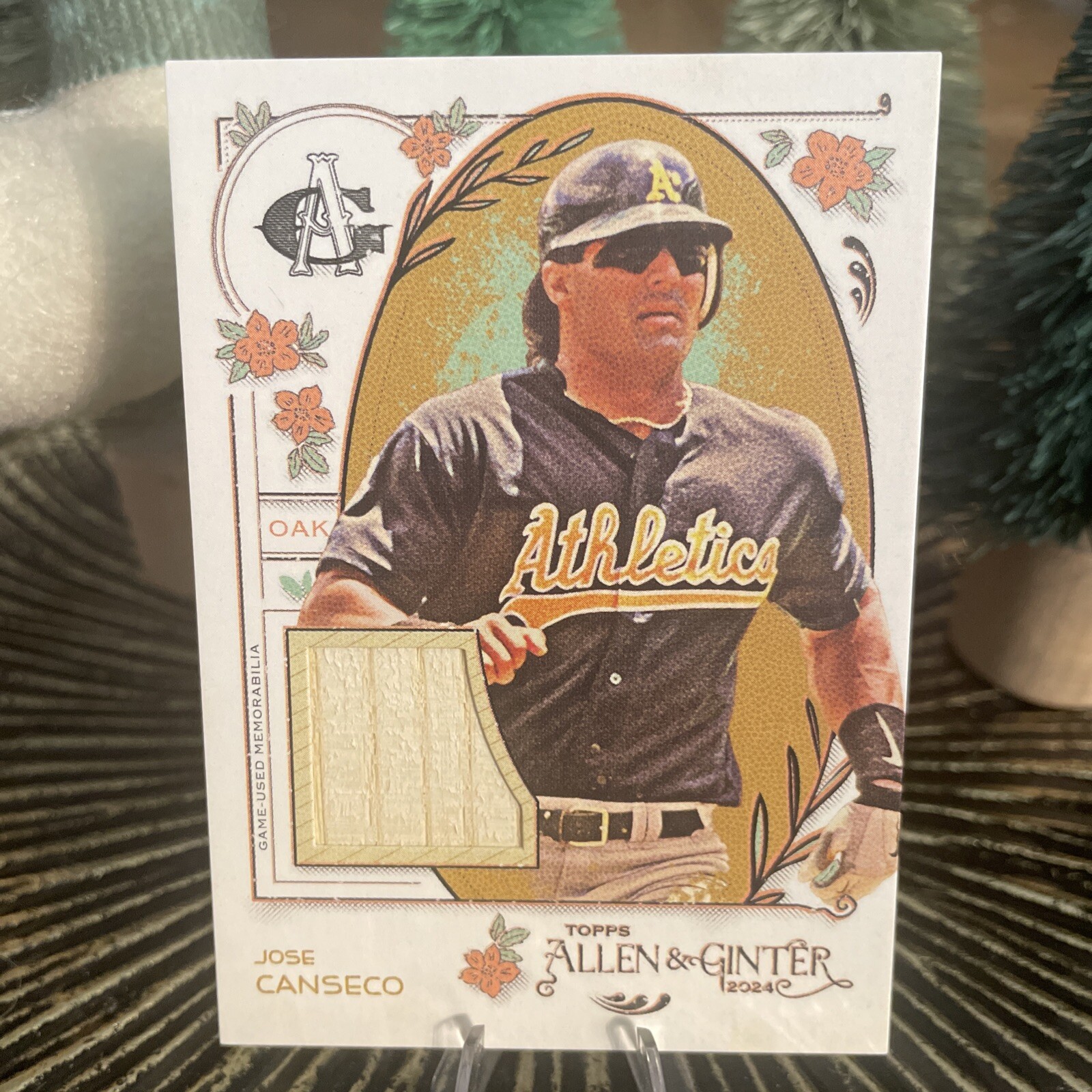 2024 Topps Allen & Ginter Game Used Bat Relic Jose Canseco A’s
