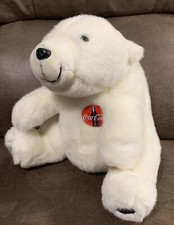 Vintage Coca-Cola Polar Bear Plush Stuffed Animal Toy 11 1993