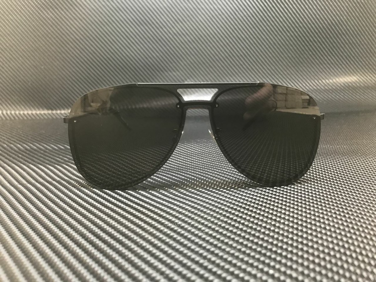 SAINT LAURENT CLASSIC 11 MASK 002 Black Pilot 99 mm Men display picture 2
