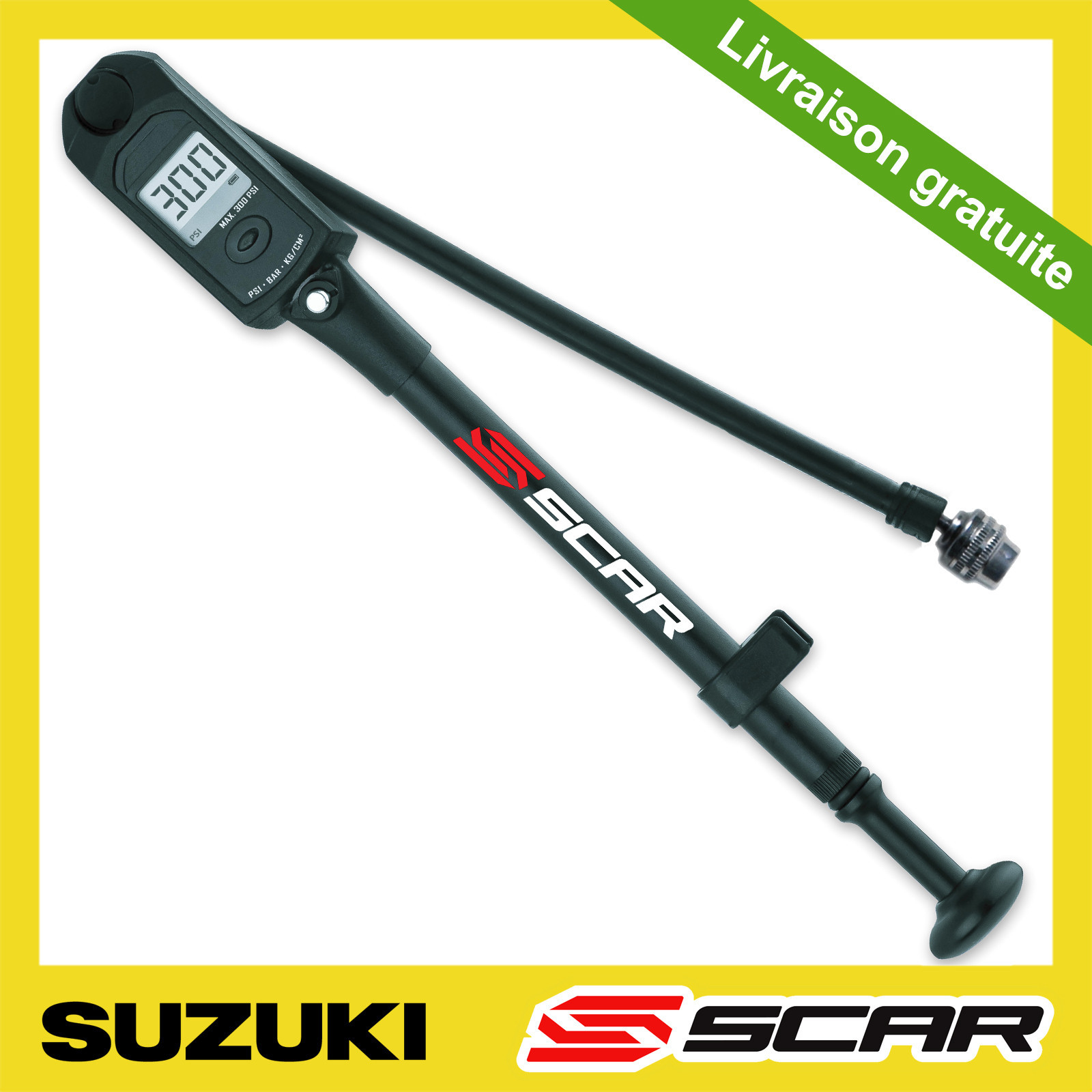 Pompe de réglage fourche Showa SFF Air digitale pour Suzuki RMZ sur terrain