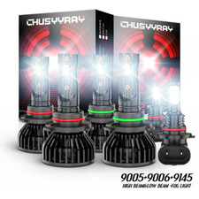 Fit Jeep Grand Cherokee 1999-2004 6x Led Headlight Bulbs Hilow Beam Fog Light