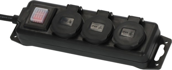 Brennenstuhl Outdoor-Steckdosenleiste, 3-Fach, IP44, Schwarz-image