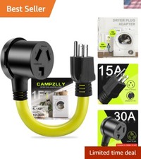 Dryer Adapter Cord, NEMA 5-15P Male to 10-30R Female Power Adapter, Heavy Dut...