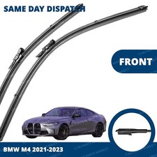 Front Windscreen 24" 19" Flat Aero Wiper Blades Pair for BMW M4 G82/G83 21-26
